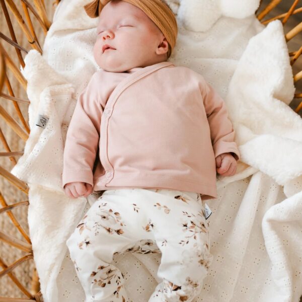 Newborn overslagshirtje Nude pink