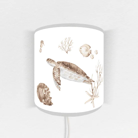 Wandlamp onderwater wereld schildpad